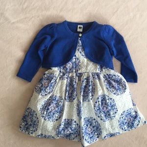 Janie and Jack dress and cardigan